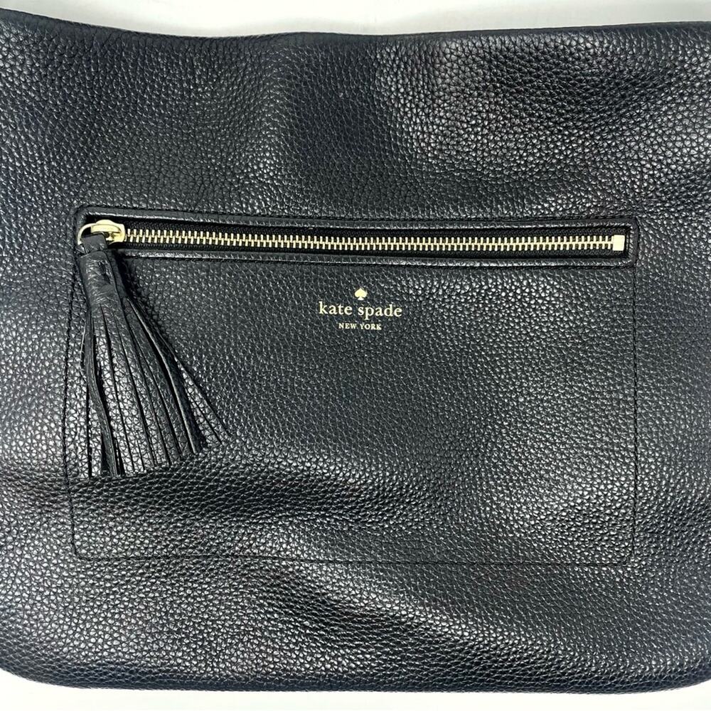 Kate Spade New York Michaela Chester Street Crossbody Tote Bag in Black Leather - Picture 7 of 13